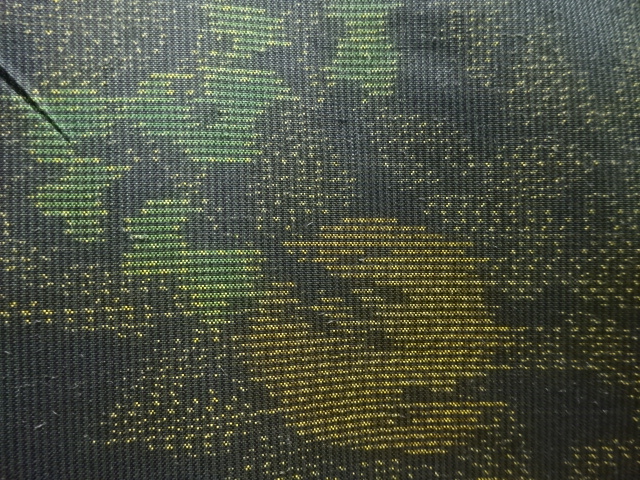 JAPANESE KIMONO / ANTIQUE KIMONO / SILK / DORO OSHIMA TSUMUGI / WOVEN FLOWER